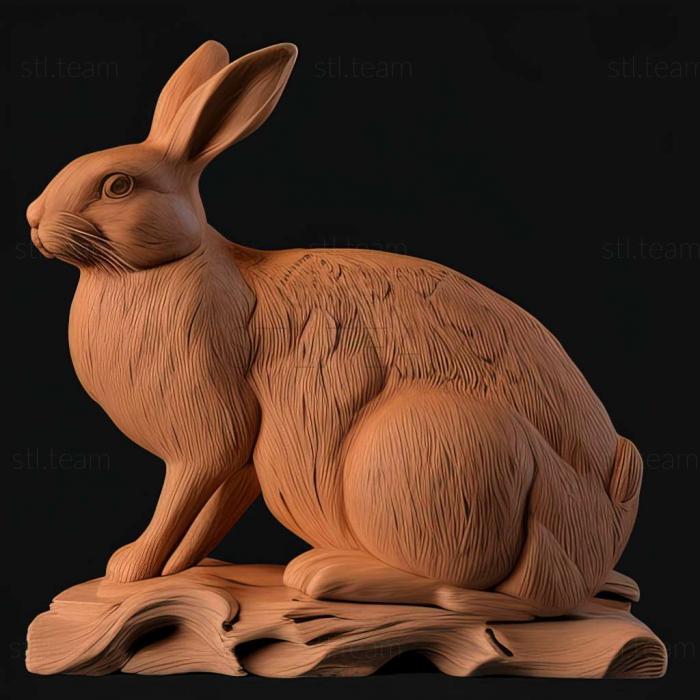 Animals rabbit 3d model